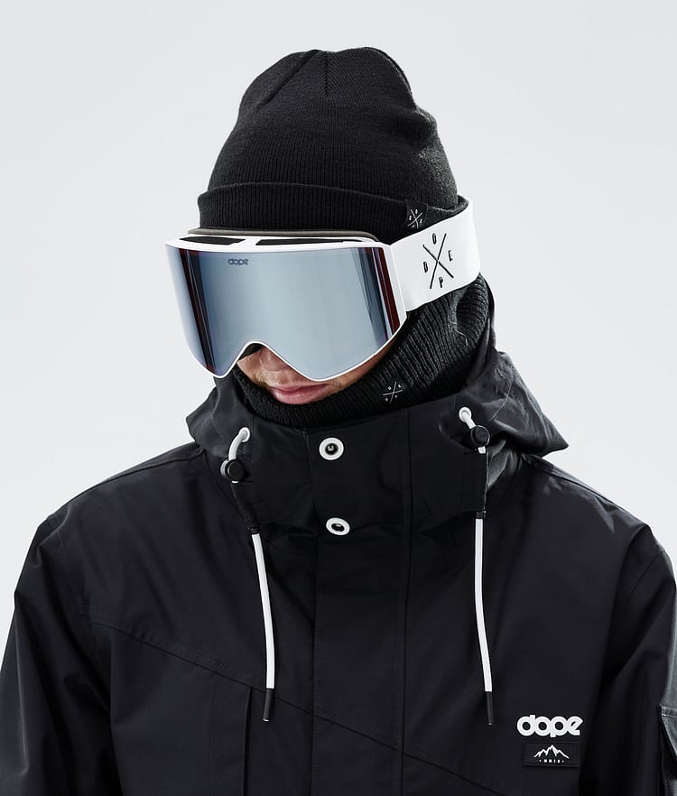 Dope Sight 2023 Ski Goggles White W/White Blue Mirror, Image 2 of 6