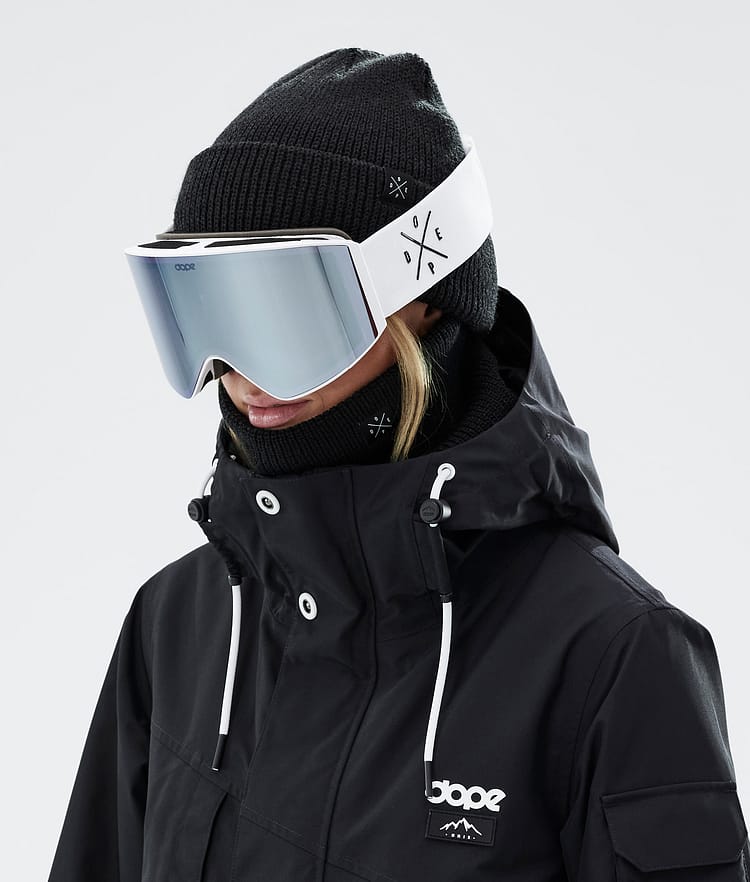 Dope Sight 2023 Ski Goggles White W/White Blue Mirror, Image 3 of 6
