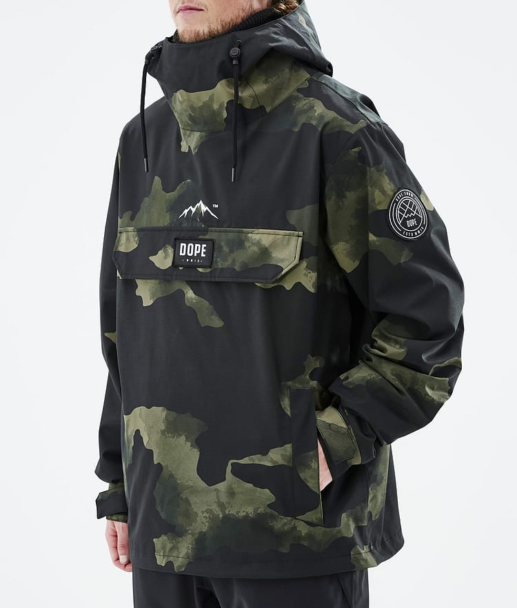 Dope Blizzard 2022 Bunda na Snowboard Pánské Green Camo, Image 8 of 9