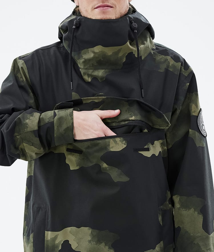 Dope Blizzard 2022 Bunda na Snowboard Pánské Green Camo, Image 9 of 9