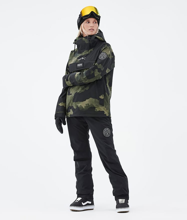 Dope Blizzard W 22 Bunda na Snowboard Dámské Green Camo Renewed, Image 3 of 9