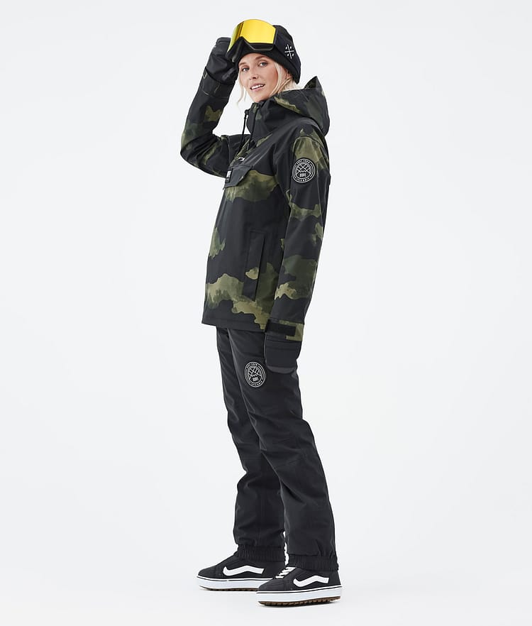 Dope Blizzard W 22 Bunda na Snowboard Dámské Green Camo Renewed, Image 4 of 9