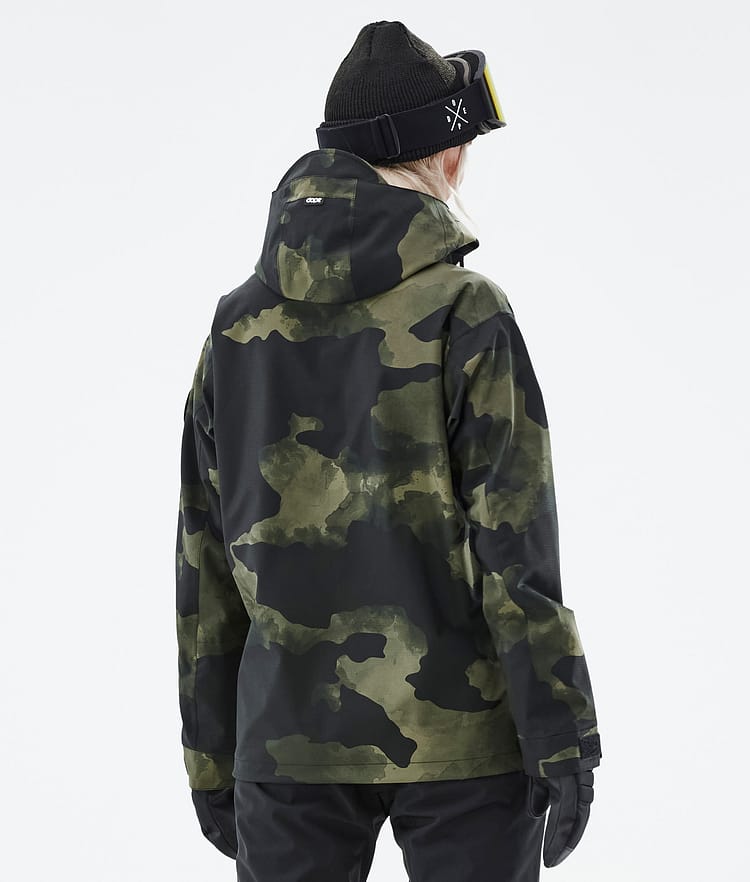 Dope Blizzard W 22 Bunda na Snowboard Dámské Green Camo Renewed, Image 7 of 9