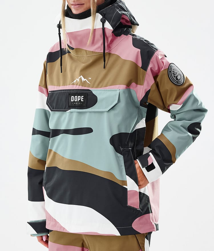 Dope Blizzard W Snowboard Jacket Women Shards Gold Muted Pink, Image 7 of 8