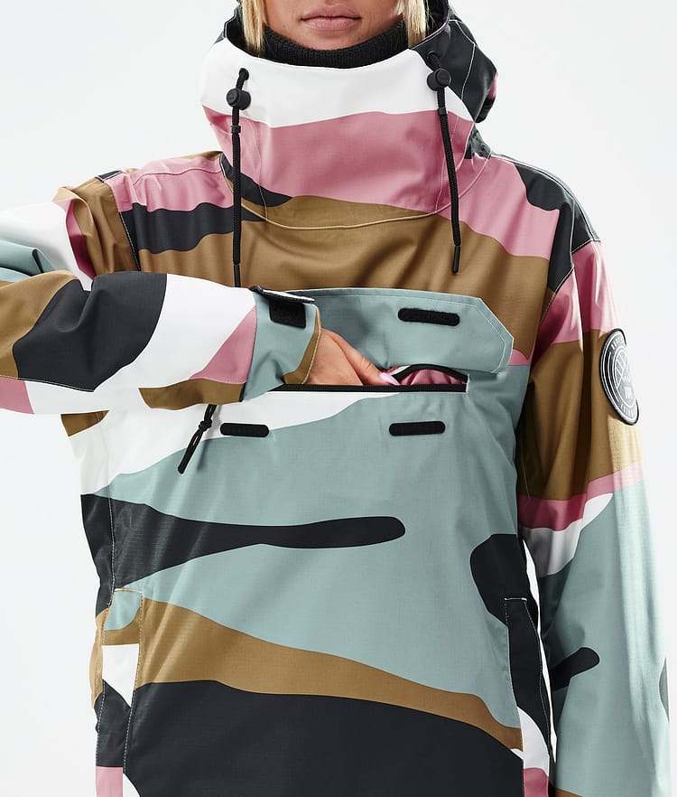 Dope Blizzard W Ski jas Dames Shards Gold Muted Pink, Image 8 of 8
