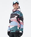 Dope Blizzard W 22 Bunda na Snowboard Dámské Shards Light Blue Muted Pink
