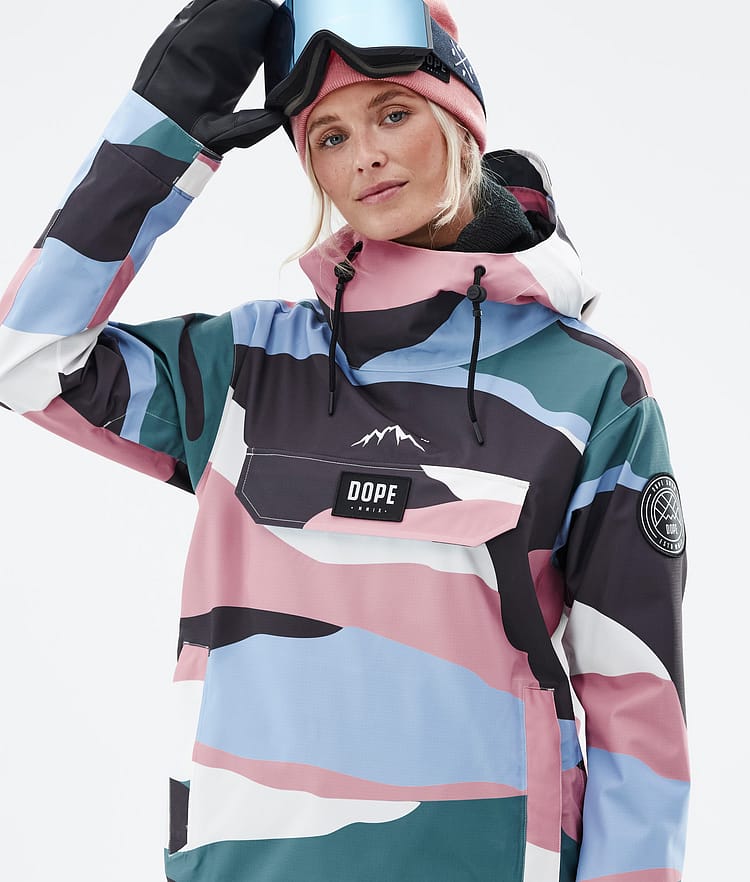 Dope Blizzard W 22 Chaqueta Snowboard Mujer Shards Light Blue Muted Pink Renewed, Image 2 of 9