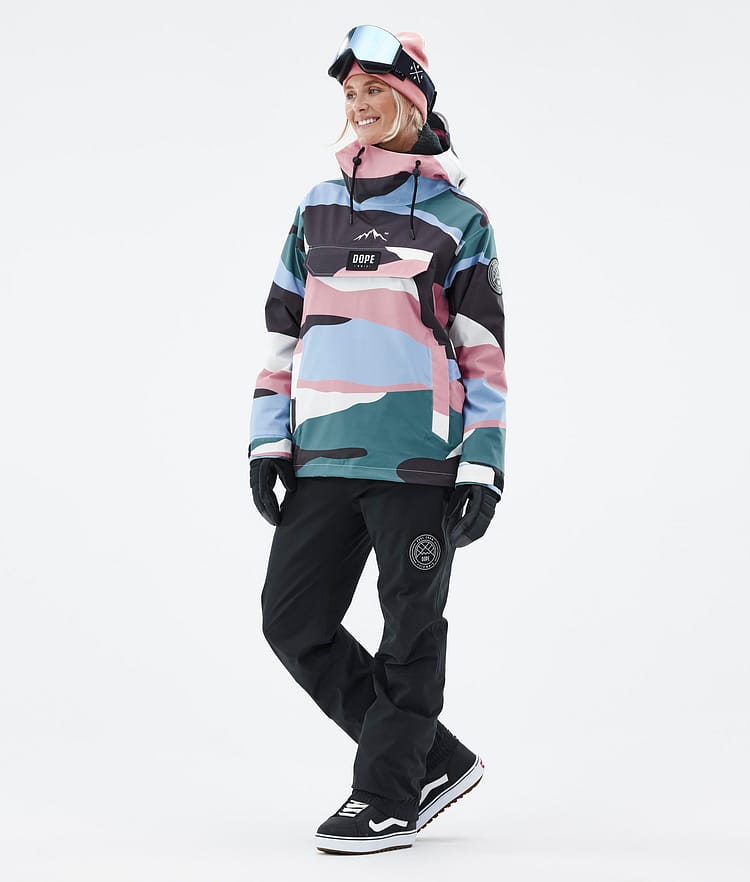 Dope Blizzard W 22 Chaqueta Snowboard Mujer Shards Light Blue Muted Pink Renewed, Image 3 of 9
