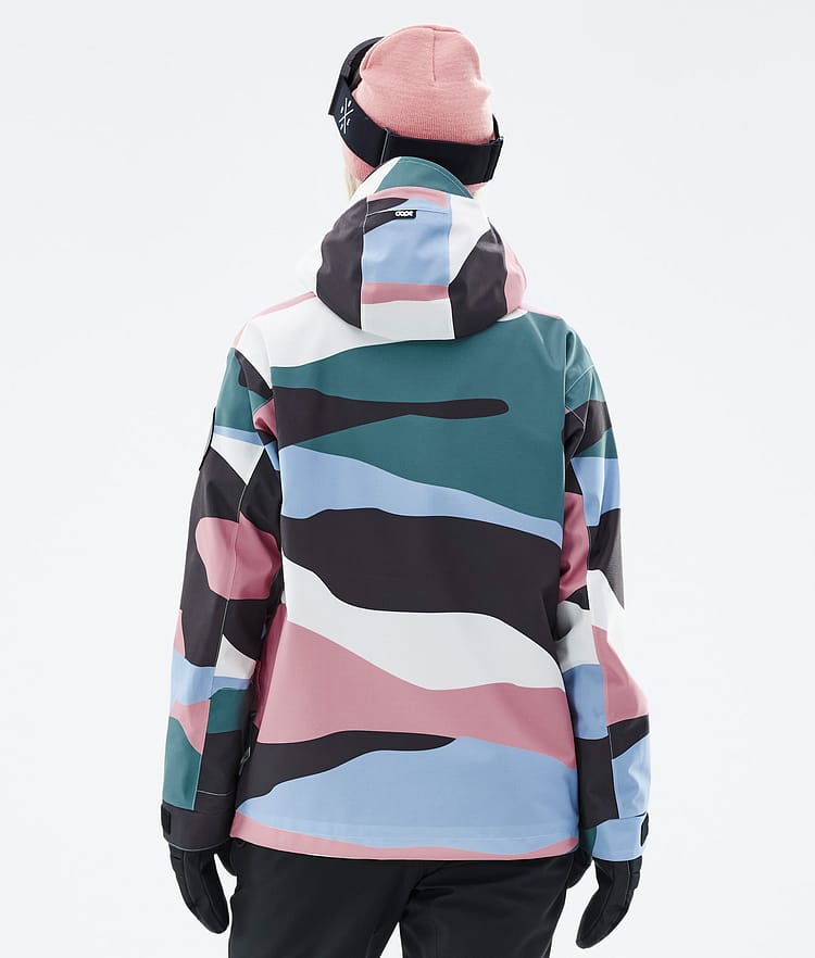 Dope Blizzard W 22 Chaqueta Snowboard Mujer Shards Light Blue Muted Pink Renewed, Image 7 of 9