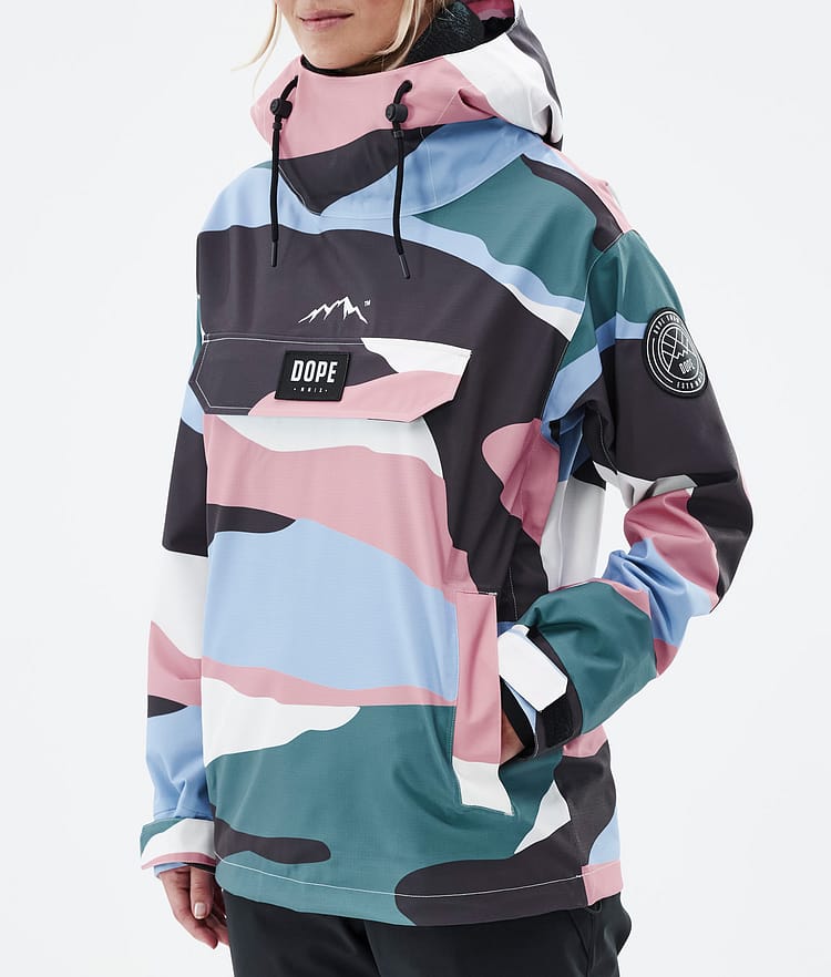 Dope Blizzard W 22 Chaqueta Snowboard Mujer Shards Light Blue Muted Pink Renewed, Image 8 of 9