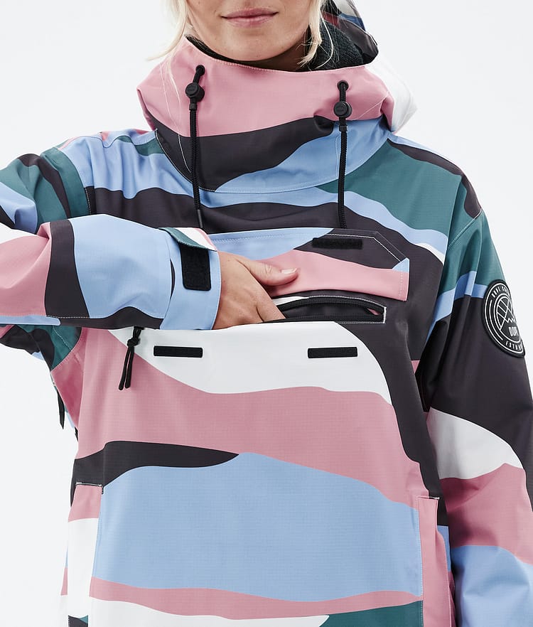 Dope Blizzard W 22 Chaqueta Snowboard Mujer Shards Light Blue Muted Pink Renewed, Image 9 of 9