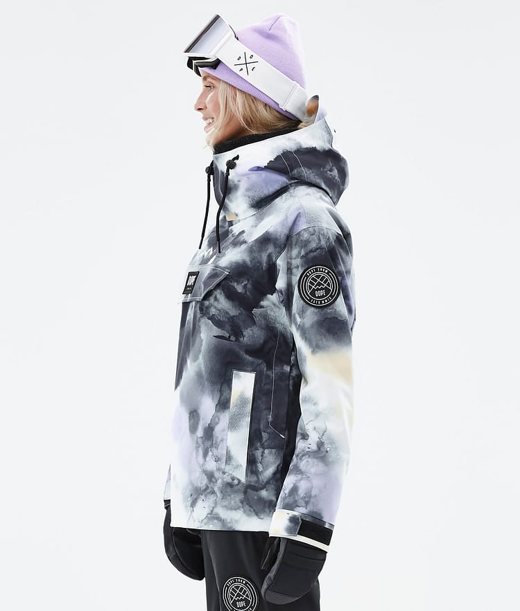 Dope Blizzard W 22 Kurtka Snowboardowa Kobiety Tiedye Black Purple Renewed, Image 6 of 9