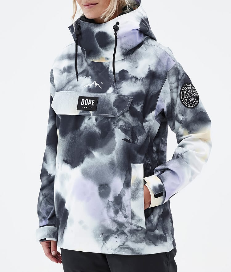 Dope Blizzard W 22 Kurtka Snowboardowa Kobiety Tiedye Black Purple Renewed, Image 8 of 9