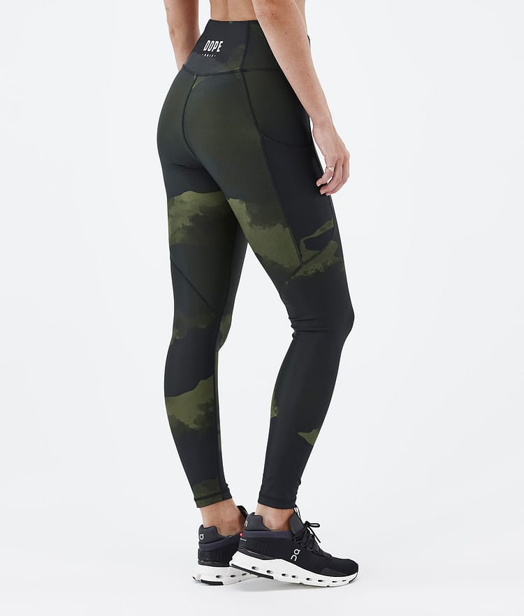 Dope Lofty Tech Leggings Women Green Camo, Image 2 of 8