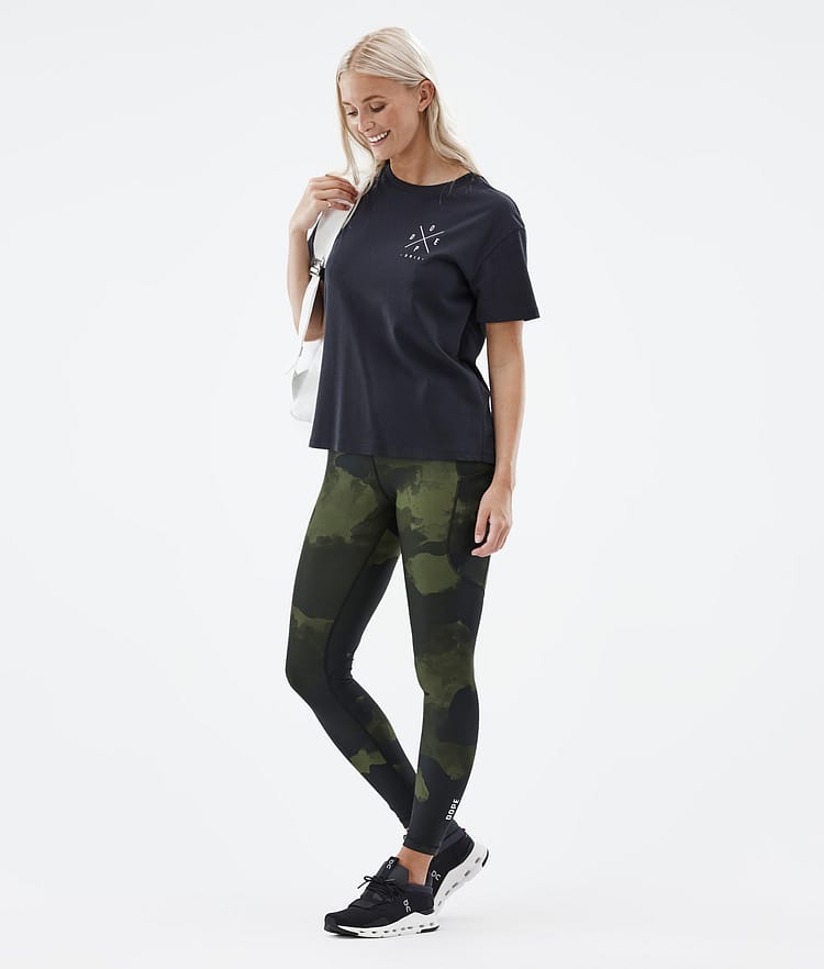 Dope Lofty Tech Leggings Women Green Camo, Image 3 of 8