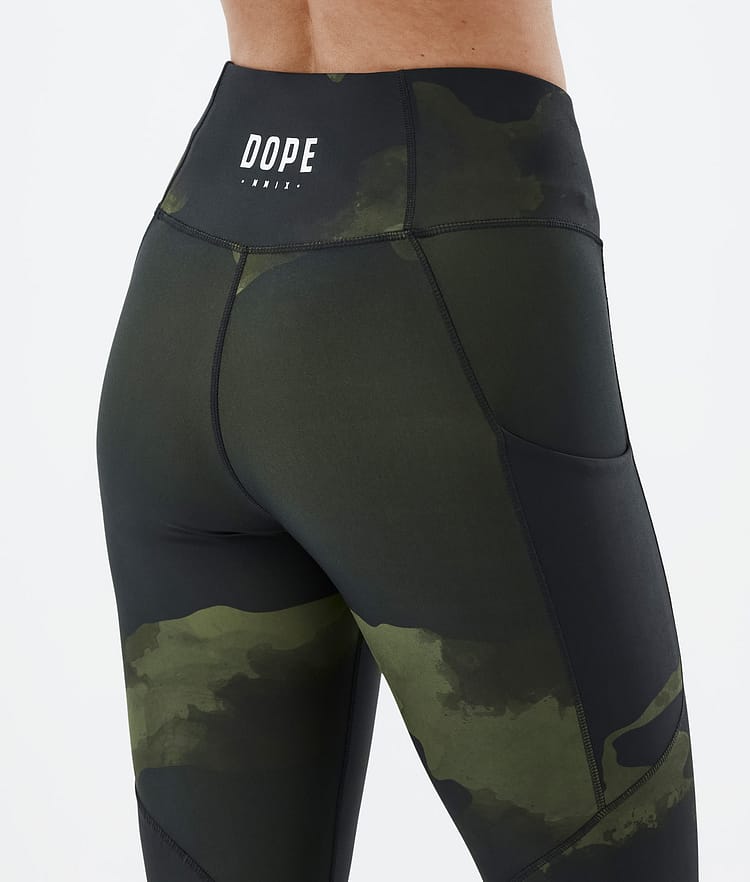 Dope Lofty Tech Leggings Women Green Camo, Image 7 of 8