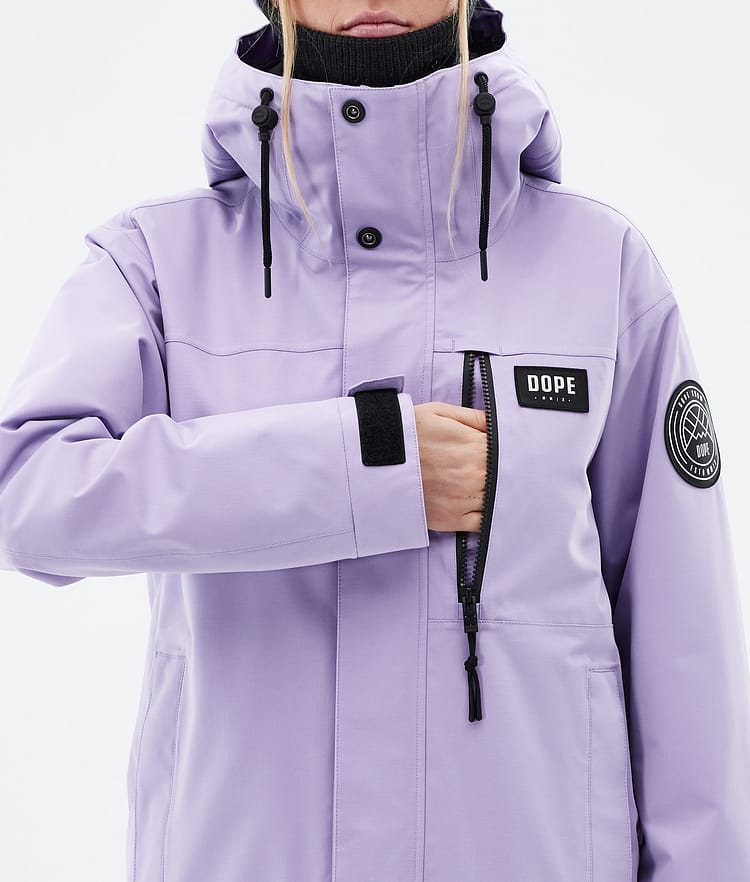 Dope Blizzard W Full Zip 24 Snowboard Jacket Women Faded Violet, Image 9 of 10