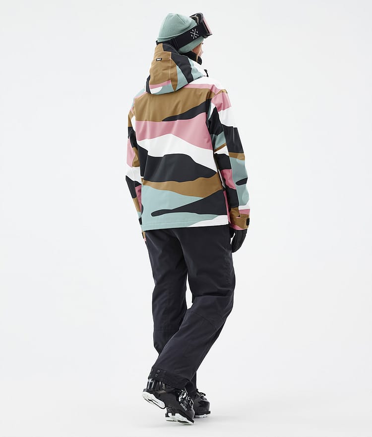 Dope Blizzard W Full Zip Ski Jacket Women Shards Gold Muted Pink, Image 4 of 9