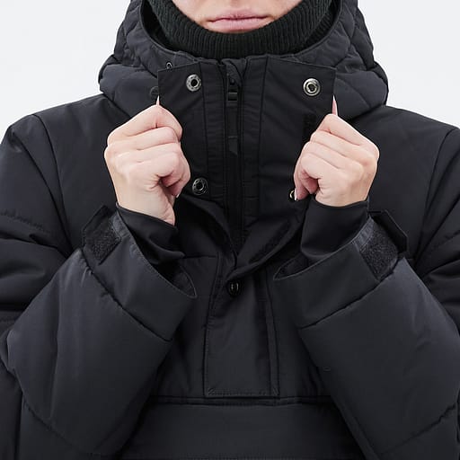 Mezza zip con doppia patta