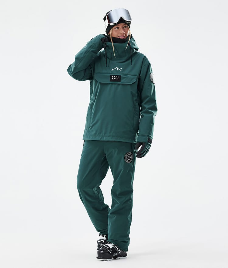 Dope Blizzard W 2024 Ski Pants Women Bottle Green, Image 2 of 5