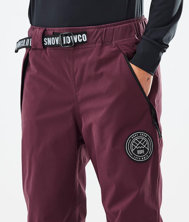 Dope Blizzard W 2024 Snowboard Pants Women Burgundy Renewed, Image 5 of 5