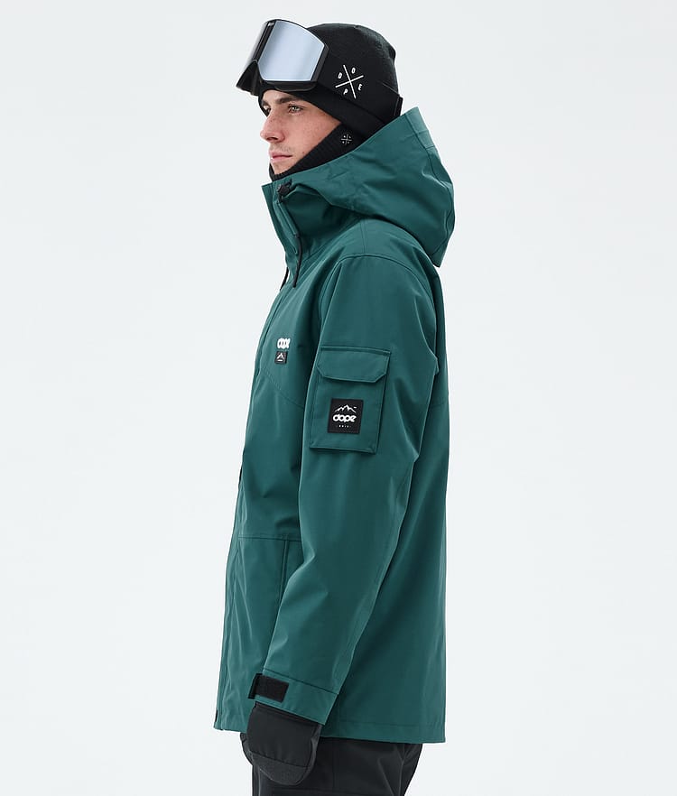 Dope Adept Snowboard Jacket Men Bottle Green, Image 5 of 9