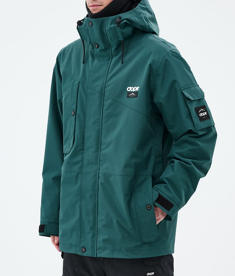 Dope Adept Ski Jacket Men Bottle Green, Image 7 of 9