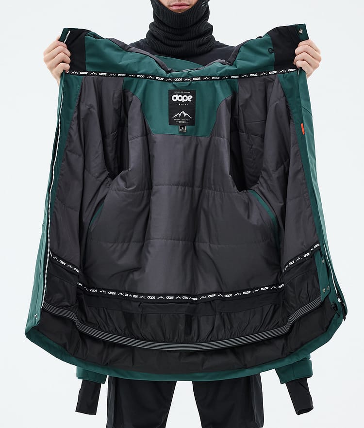 Dope Adept Snowboard Jacket Men Bottle Green, Image 9 of 9