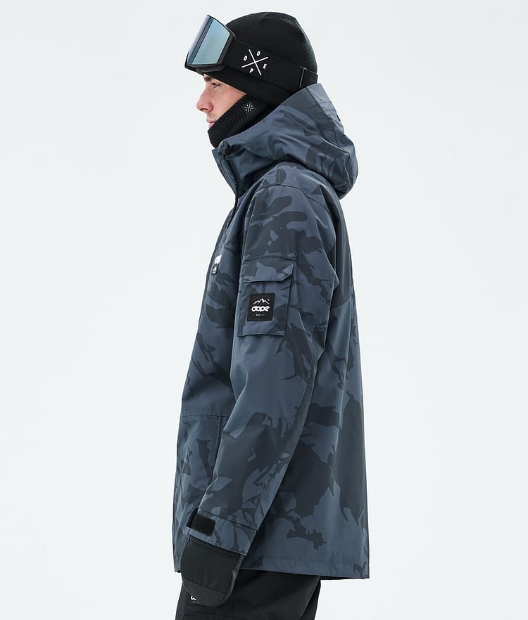 Dope Adept Snowboard Jacket Men Metal Blue Camo, Image 5 of 9