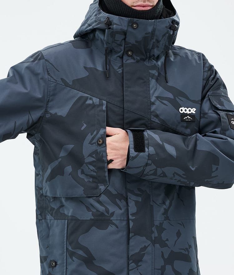 Dope Adept Snowboard Jacket Men Metal Blue Camo, Image 8 of 9