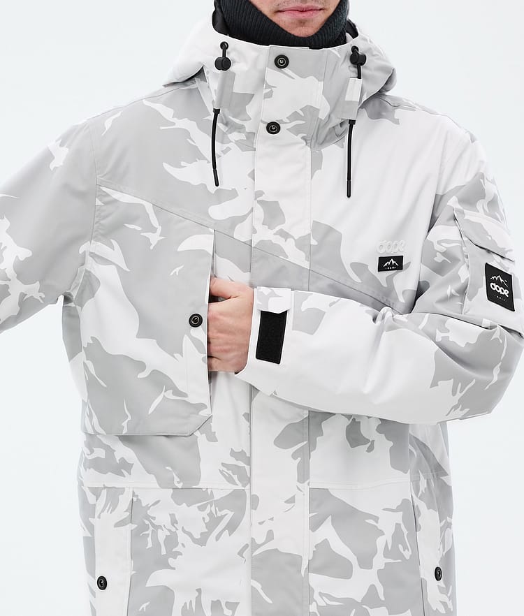 Dope Adept Snowboard Jacket Men Grey Camo, Image 8 of 9