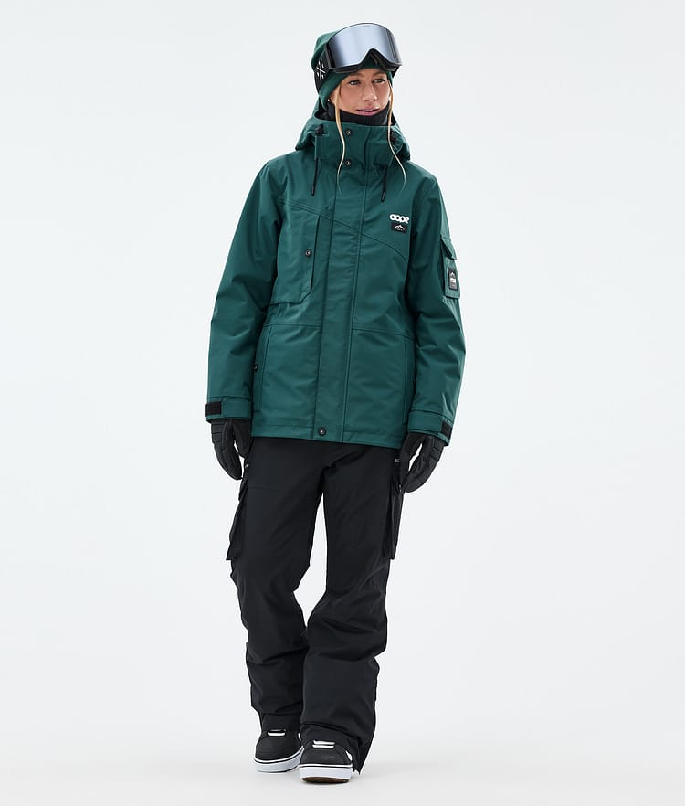 Dope Adept W Snowboard Jacket Women Bottle Green, Image 2 of 9