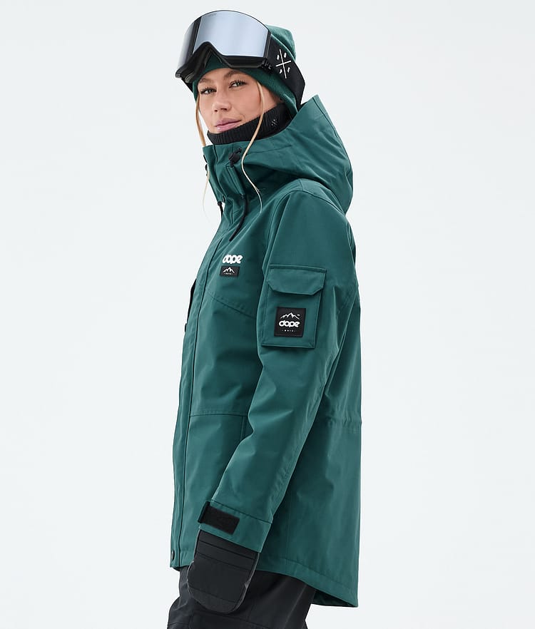 Dope Adept W Snowboard Jacket Women Bottle Green, Image 5 of 9