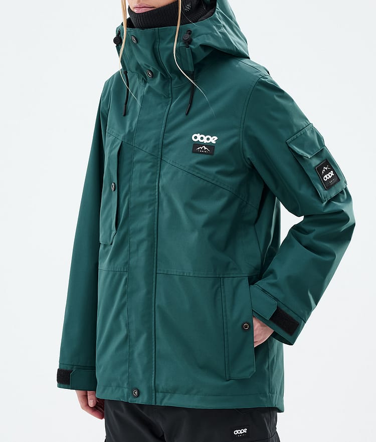 Dope Adept W Snowboard Jacket Women Bottle Green, Image 8 of 9