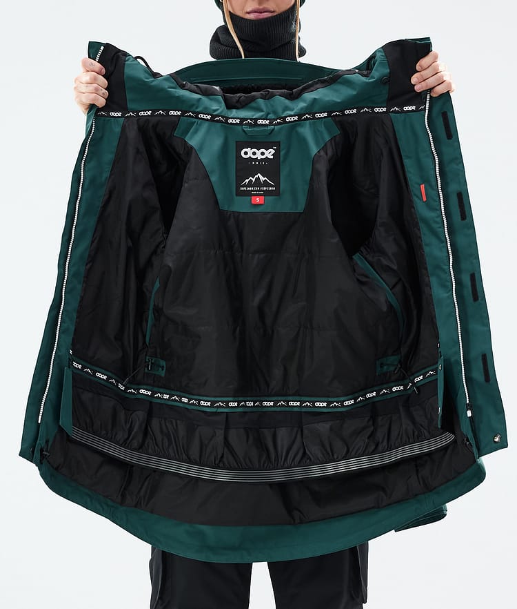 Dope Adept W Snowboard Jacket Women Bottle Green, Image 9 of 9