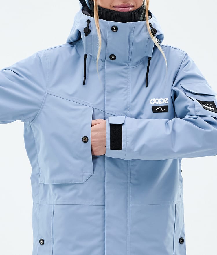 Dope Adept W Giacca Sci Donna Light Blue, Image 8 of 9