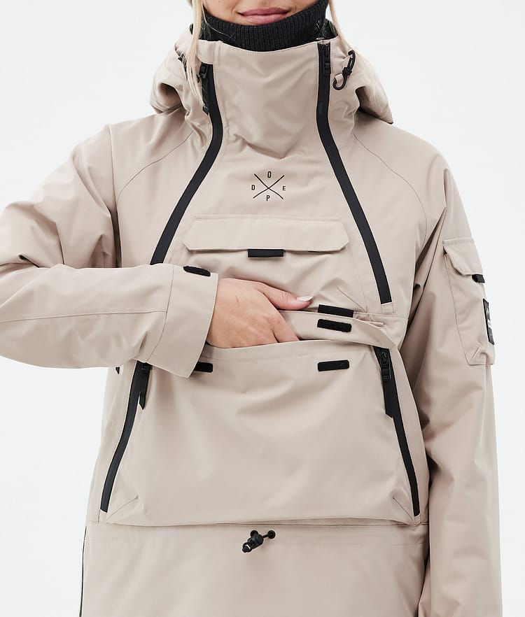 Dope Akin W Giacca Snowboard Donna Sand, Image 8 of 8