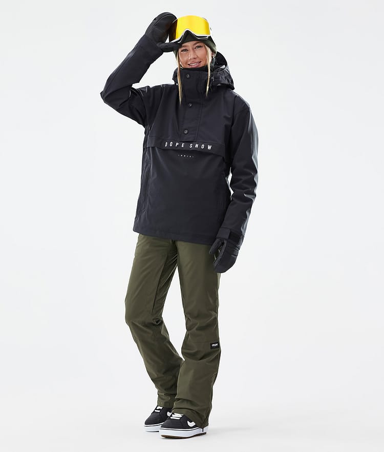 Dope Con W Snowboardbukse Dame Olive Green, Image 2 of 6