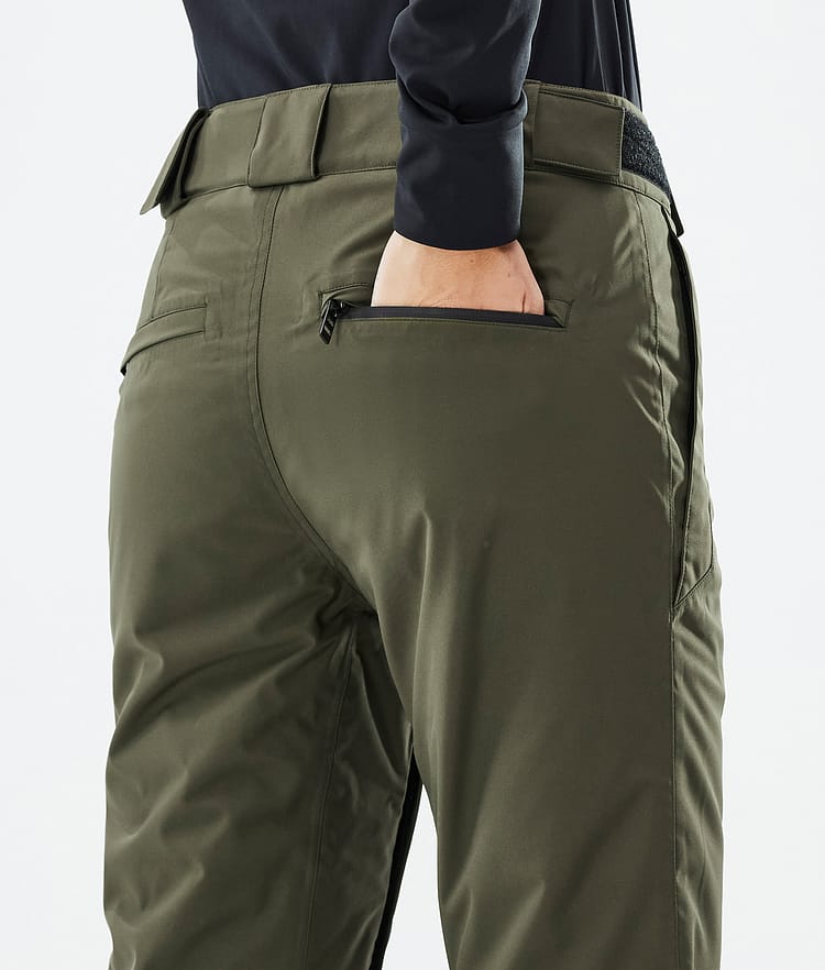 Dope Con W Snowboardbukse Dame Olive Green, Image 6 of 6