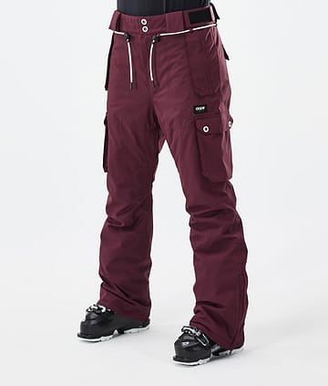 Dope Iconic W Ski Pants Burgundy