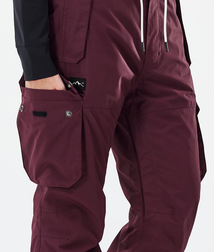Dope Iconic W Ski Pants Women Burgundy, Image 6 of 7