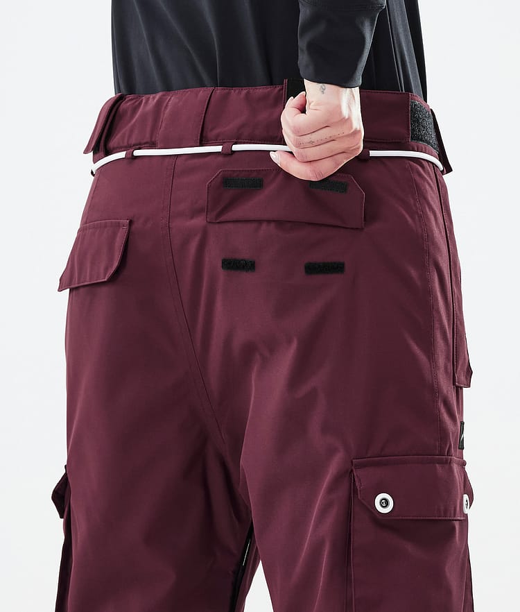 Dope Iconic W Ski Pants Women Burgundy, Image 7 of 7