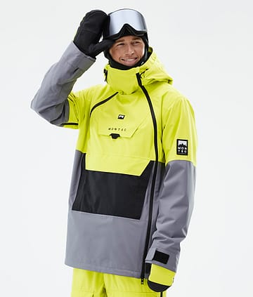 Montec Doom Snowboard Jacket Bright Yellow/Black/Light Pearl