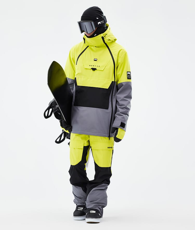 Montec Doom Snowboard Jacket Men Bright Yellow/Black/Light Pearl, Image 2 of 10