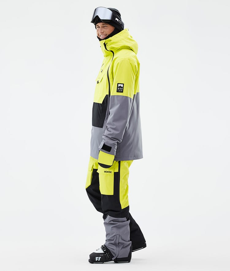 Montec Doom Skijacke Herren Bright Yellow/Black/Light Pearl, Image 3 of 10