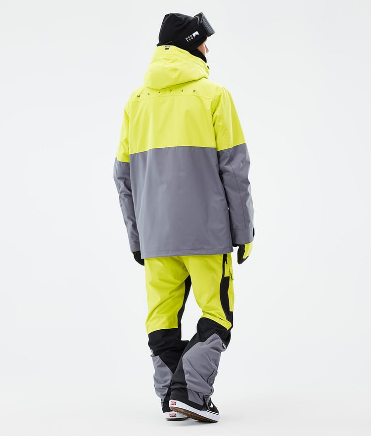 Montec Doom Snowboard Jacket Men Bright Yellow/Black/Light Pearl, Image 4 of 10