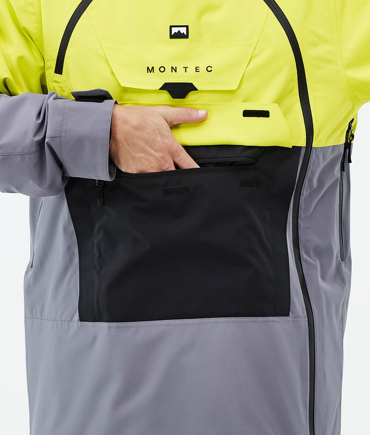 Montec Doom Skijacke Herren Bright Yellow/Black/Light Pearl, Image 8 of 10