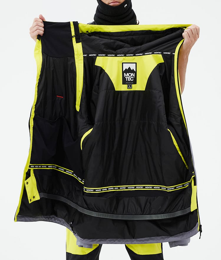 Montec Doom Snowboard Jacket Men Bright Yellow/Black/Light Pearl, Image 10 of 10