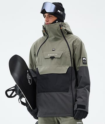 Montec Doom Snowboard Jacket Greenish/Black/Phantom Renewed