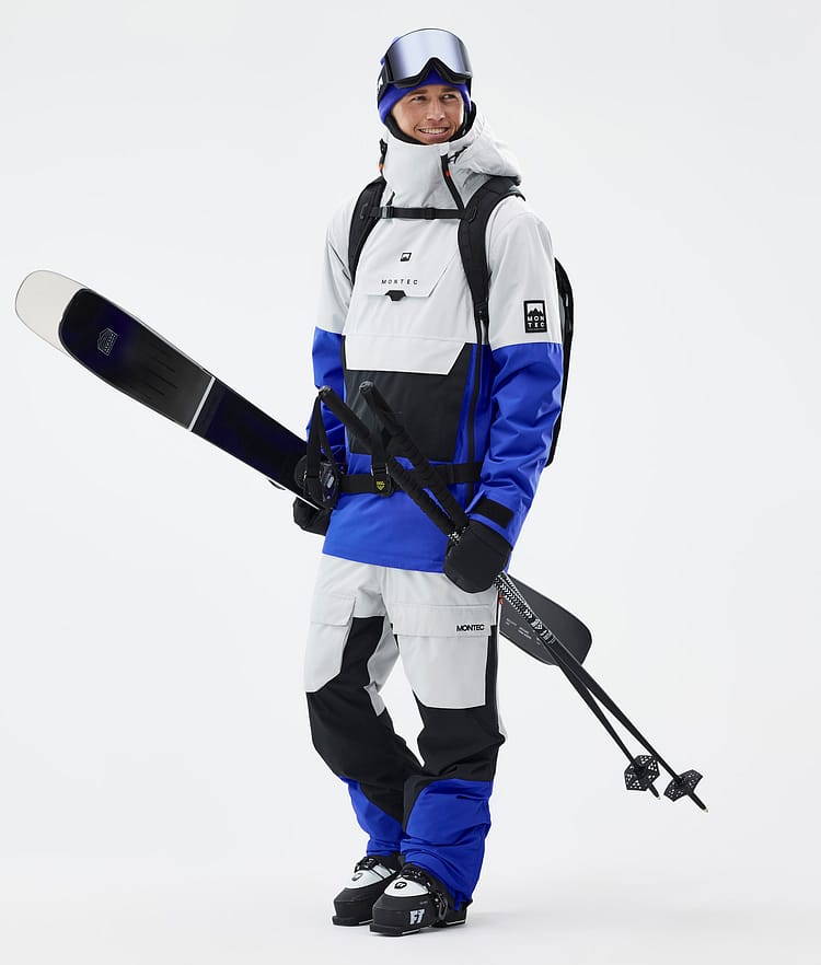 Montec Doom Ski Jacket Men Light Grey/Black/Cobalt Blue, Image 3 of 11